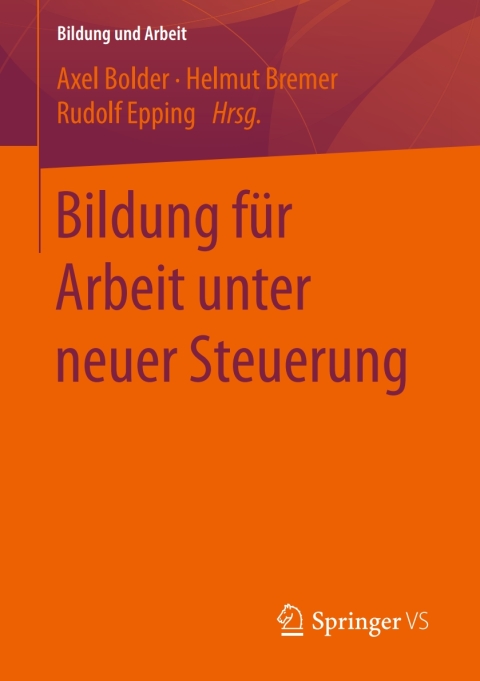 Cover image for book Bildung für Arbeit unter neuer Steuerung