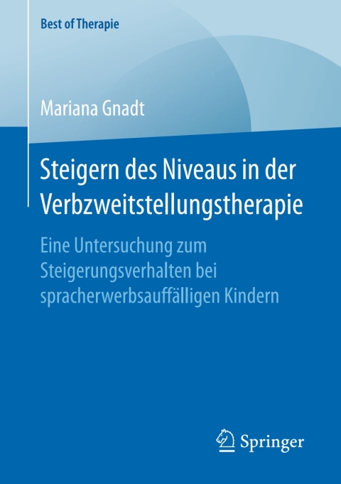 Cover image for book Steigern des Niveaus in der Verbzweitstellungstherapie