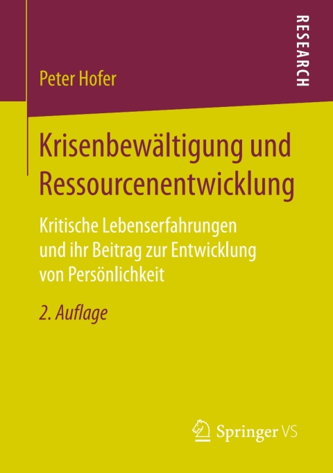 Cover image for book Krisenbewältigung und Ressourcenentwicklung