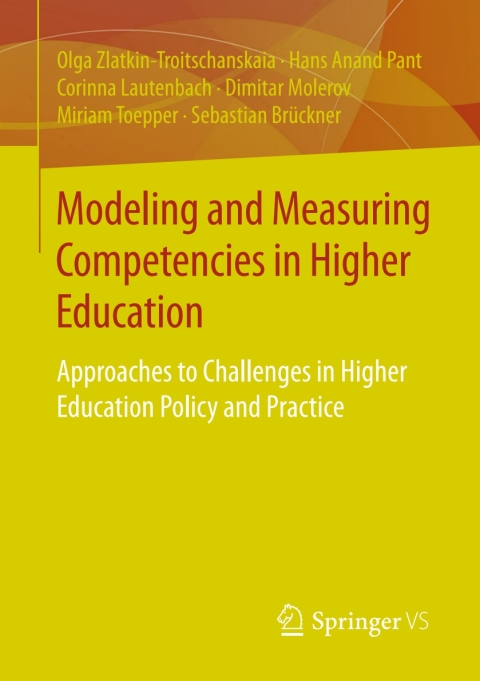 Cover image for book Modeling and Measuring Competencies in Higher Education
