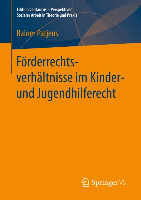 Cover image for book Förderrechtsverhältnisse im Kinder- und Jugendhilferecht