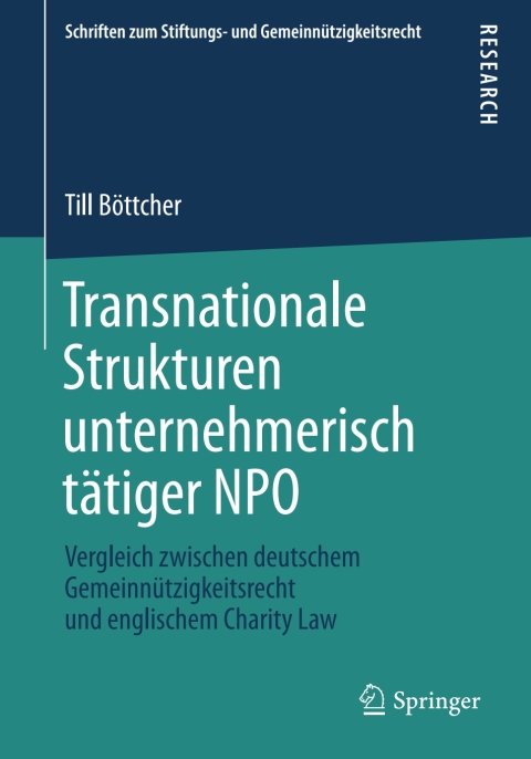 Cover image for book Transnationale Strukturen unternehmerisch tätiger NPO
