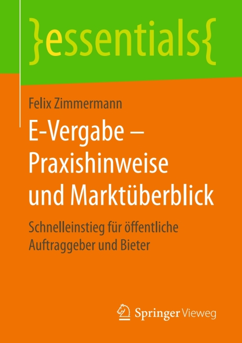 Cover image for book E-Vergabe – Praxishinweise und Marktüberblick