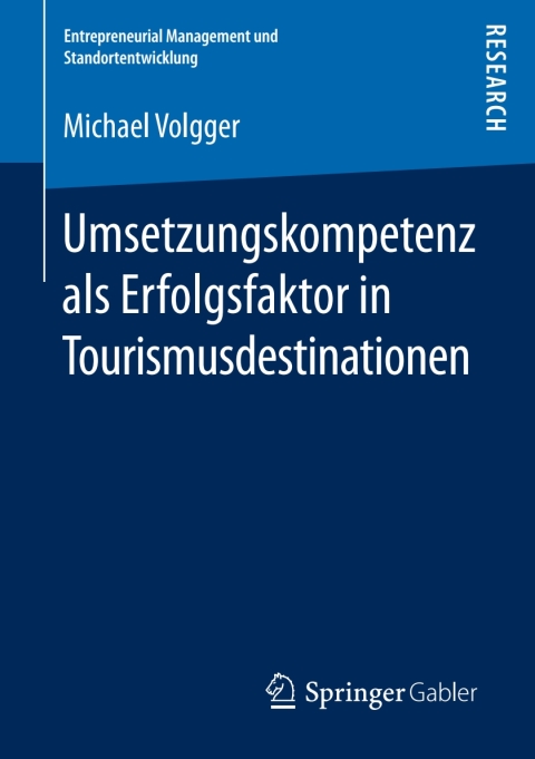 Cover image for book Umsetzungskompetenz als Erfolgsfaktor in Tourismusdestinationen