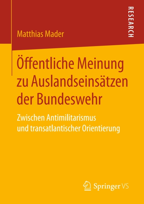 Cover image for book Öffentliche Meinung zu Auslandseinsätzen der Bundeswehr