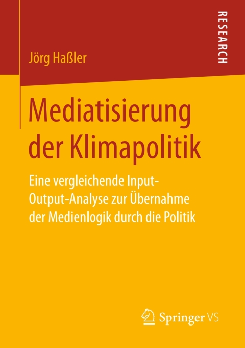 Cover image for book Mediatisierung der Klimapolitik