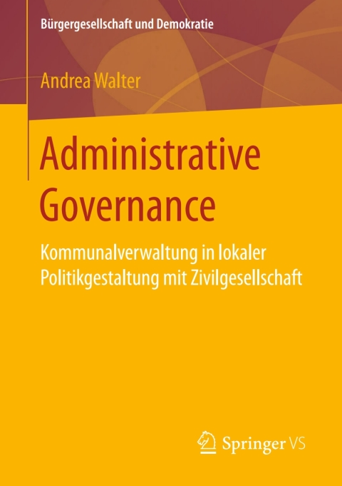 Cover image for book Administrative Governance