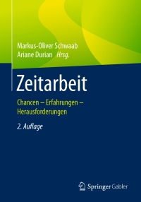 Cover image: Zeitarbeit 2nd edition 9783658156855