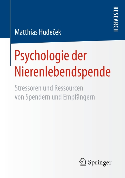 Cover image for book Psychologie der Nierenlebendspende