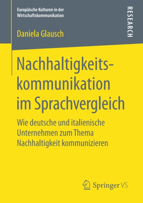 Cover image for book Nachhaltigkeitskommunikation im Sprachvergleich