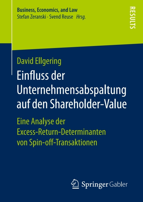 Cover image for book Einfluss der Unternehmensabspaltung auf den Shareholder-Value