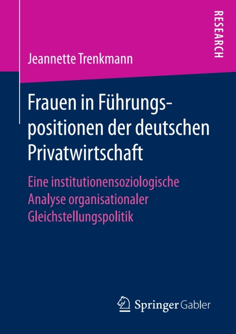 Cover image for book Frauen in Führungspositionen der deutschen Privatwirtschaft