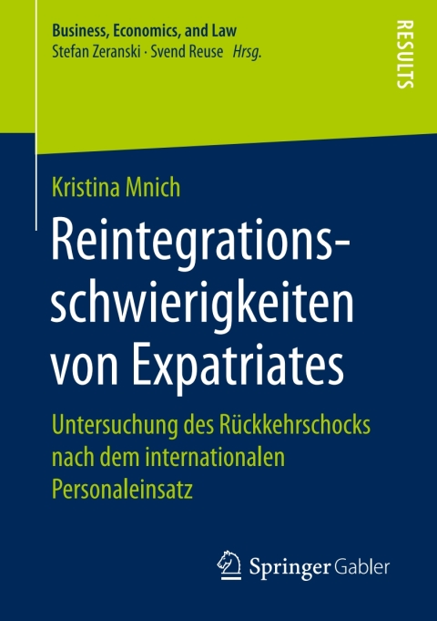 Cover image for book Reintegrationsschwierigkeiten von Expatriates