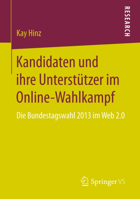 Cover image for book Kandidaten und ihre Unterstützer im Online-Wahlkampf
