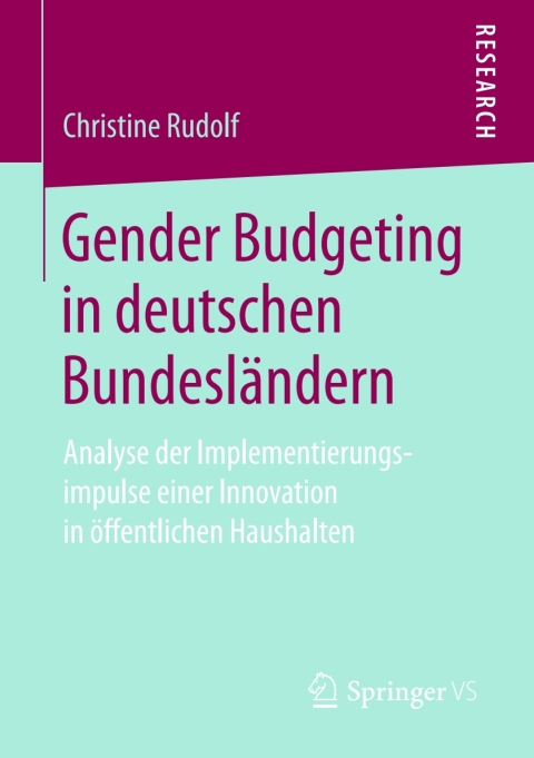 Cover image for book Gender Budgeting in deutschen Bundesländern