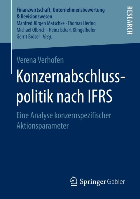 Cover image for book Konzernabschlusspolitik nach IFRS