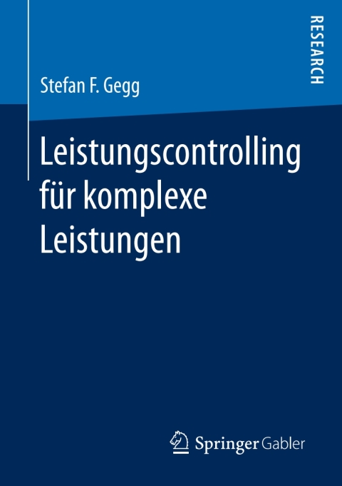 Cover image for book Leistungscontrolling für komplexe Leistungen