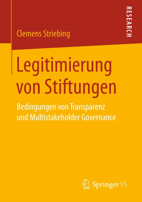 Cover image for book Legitimierung von Stiftungen