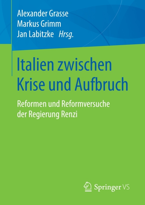 Cover image for book Italien zwischen Krise und Aufbruch