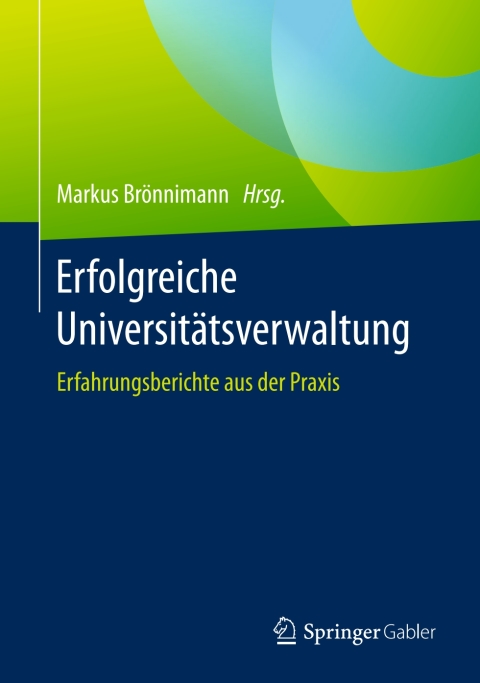 Cover image for book Erfolgreiche Universitätsverwaltung