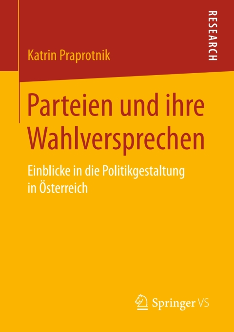 Cover image for book Parteien und ihre Wahlversprechen