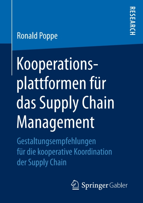 Cover image for book Kooperationsplattformen für das Supply Chain Management