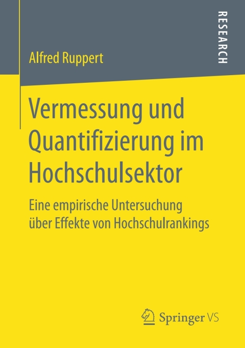 Cover image for book Vermessung und Quantifizierung im Hochschulsektor