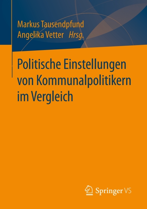 Cover image for book Politische Einstellungen von Kommunalpolitikern im Vergleich