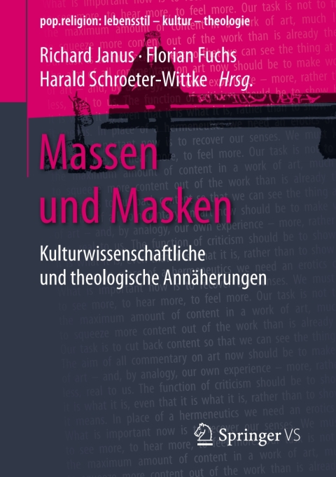 Cover image for book Massen und Masken