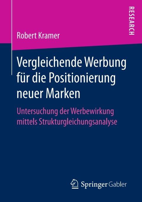 Cover image for book Vergleichende Werbung für die Positionierung neuer Marken