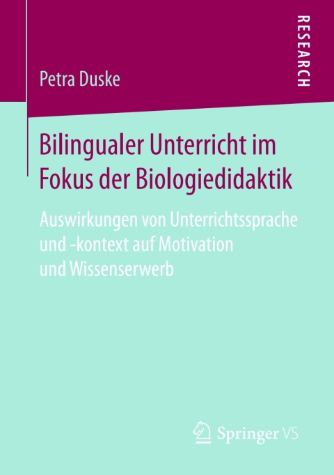 Cover image for book Bilingualer Unterricht im Fokus der Biologiedidaktik
