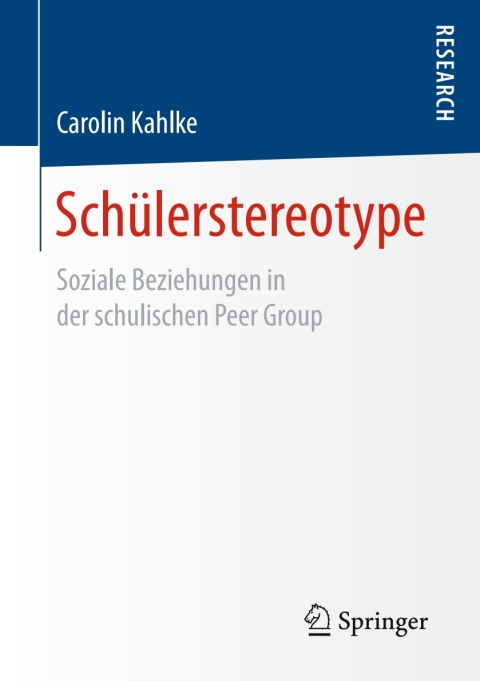Cover image for book Schülerstereotype