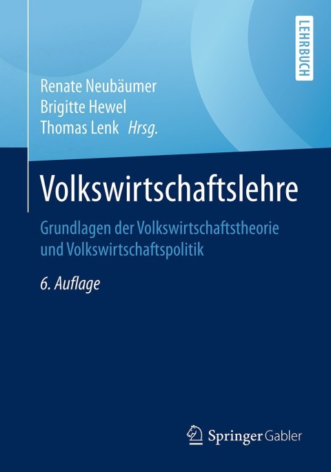 Cover image for book Volkswirtschaftslehre