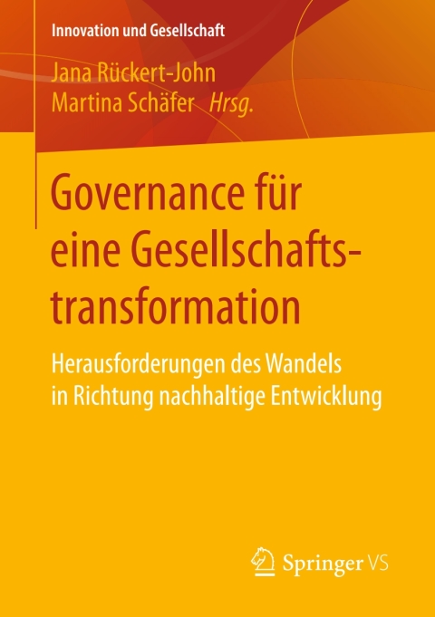 Cover image for book Governance für eine Gesellschaftstransformation