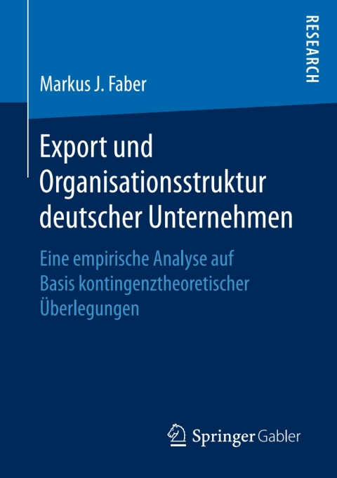 Cover image for book Export und Organisationsstruktur deutscher Unternehmen