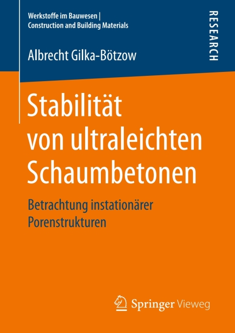 Cover image for book Stabilität von ultraleichten Schaumbetonen