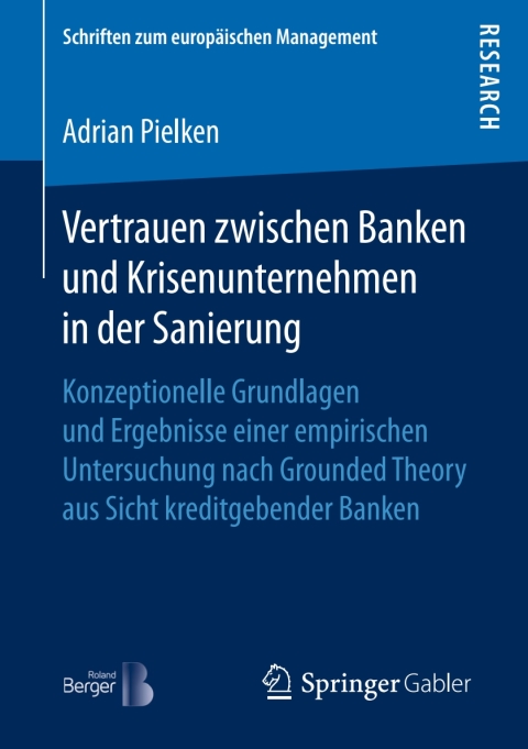 Cover image for book Vertrauen zwischen Banken und Krisenunternehmen in der Sanierung