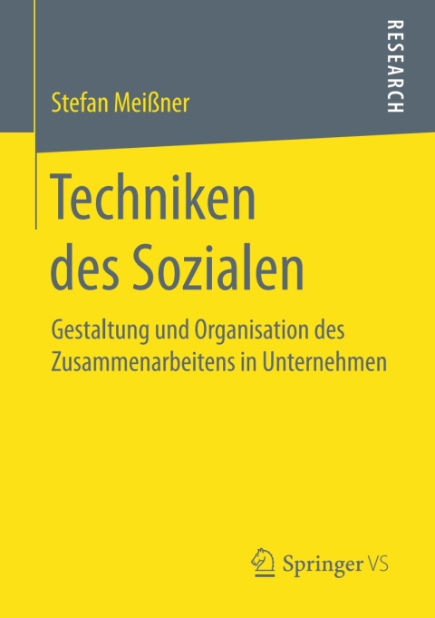 Cover image for book Techniken des Sozialen