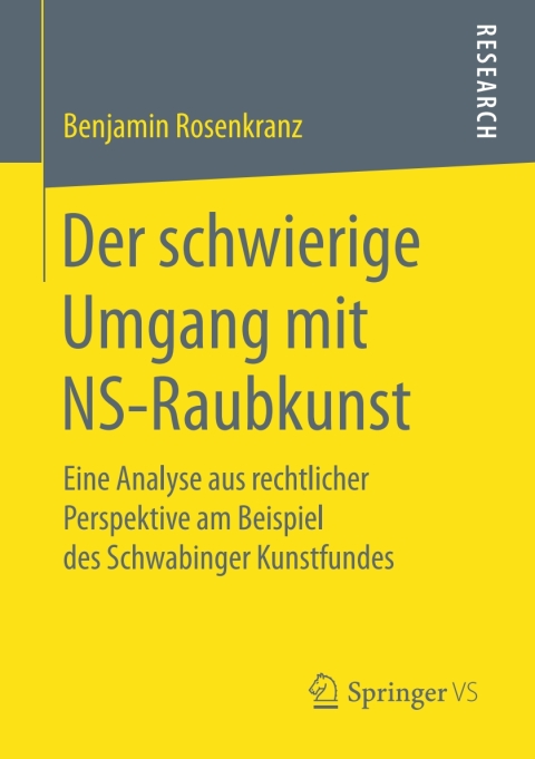 Cover image for book Der schwierige Umgang mit NS-Raubkunst