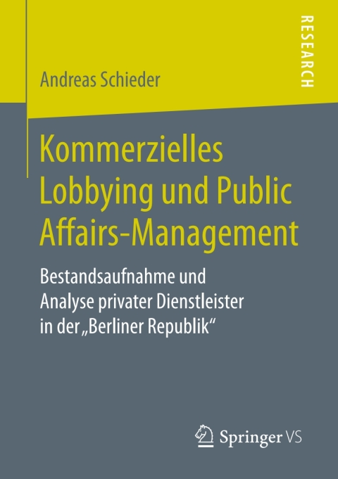Cover image for book Kommerzielles Lobbying und Public Affairs-Management