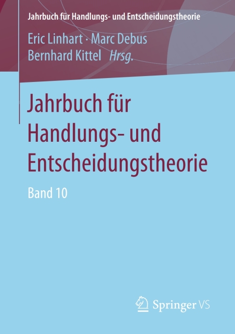 Cover image for book Jahrbuch für Handlungs- und Entscheidungstheorie