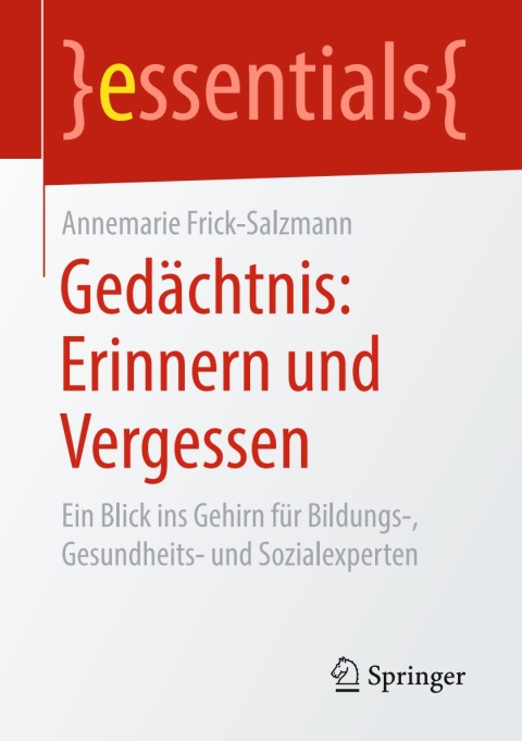 Cover image for book Gedächtnis: Erinnern und Vergessen