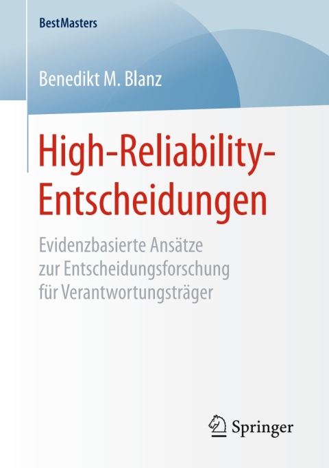 Cover image for book High-Reliability-Entscheidungen