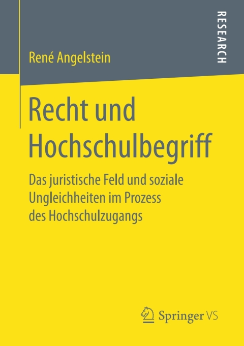 Cover image for book Recht und Hochschulbegriff