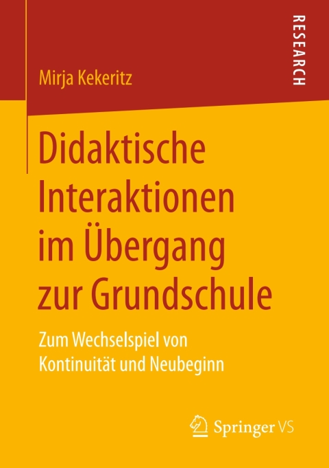 Cover image for book Didaktische Interaktionen im Übergang zur Grundschule