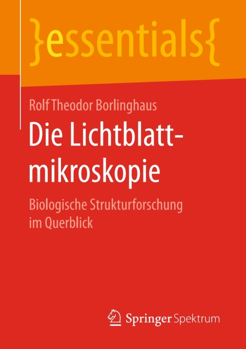 Cover image for book Die Lichtblattmikroskopie