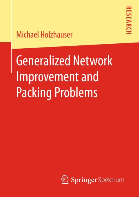 Cover image for book Generalized Network Improvement and Packing Problems