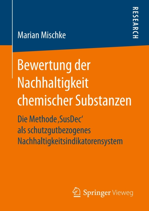 Cover image for book Bewertung der Nachhaltigkeit chemischer Substanzen