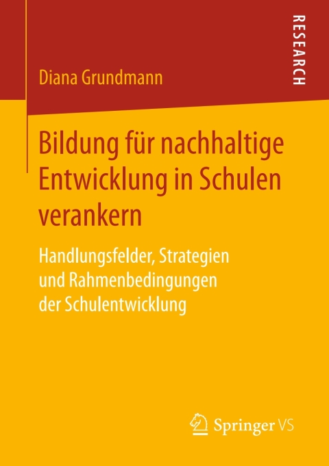 Cover image for book Bildung für nachhaltige Entwicklung in Schulen verankern