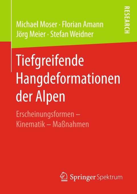 Cover image for book Tiefgreifende Hangdeformationen der Alpen